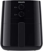 ⁦PHILIPS- مقلاة هوائية أساسية ، أنالوج ، أسود ، HD9200 ضمان دولي - جهد إمداد 220 فولت⁩ - الصورة ⁦3⁩