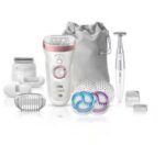 Braun -ماكينة ازالة الشعر سيلك ابيل 9 سكين سبا-لاستعمال جاف و مبلل- ابيض- SE9980