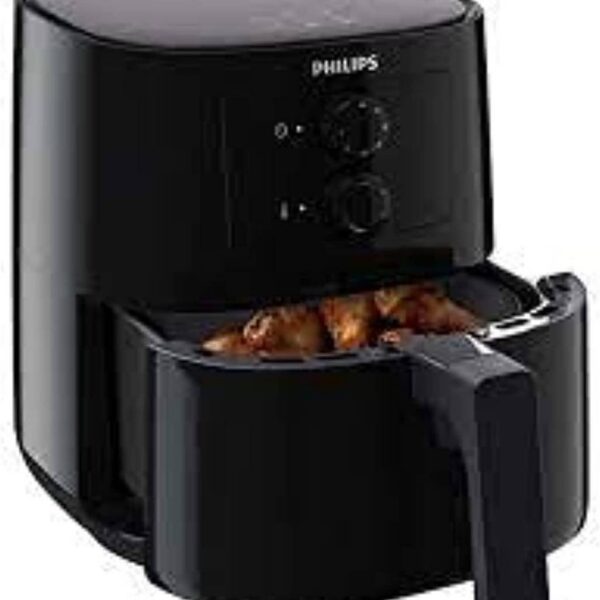 PHILIPS- مقلاة هوائية أساسية ، أنالوج ، أسود ، HD9200 ضمان دولي - جهد إمداد 220 فولت