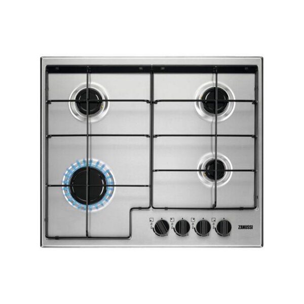 Zanussi ZGH65414XA بوتاجاز بلت ان ستانلس ستيل - لوح (مدمج ، موقد غاز ، ستانلس ستيل ، ستانلس ستيل ، مطلي بالمينا ، 1000 وات)