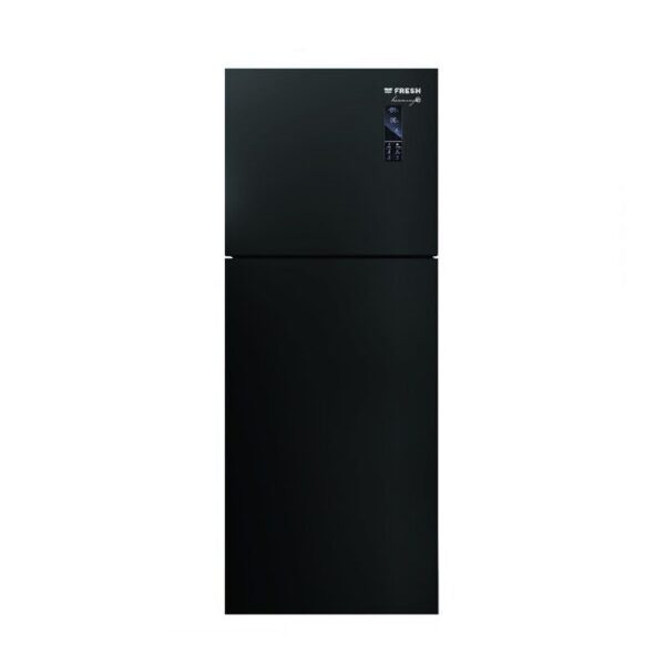 ثلاجة نوفروست فريش، 397 لتر، اسود -  FNT-MR470YGQMI