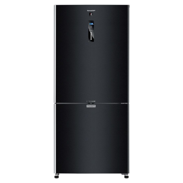 ثلاجة شارب انفرتر ديجيتال فريزر سفلي 558 لتر أسود SJ-PV73K-BK